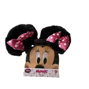 Disney Black Fuzzy Minnie Mouse Ears
